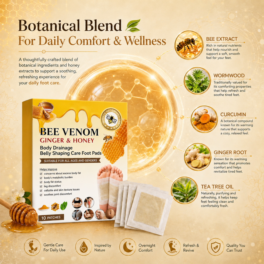 Bee Venom Foot Patches – Botanical Foot Care Patches for Daily Wellness