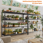 3/4/5/6/7/8 Tier Storage Shelves-Adjustable Wire Shelving Rack-Multi Sizes