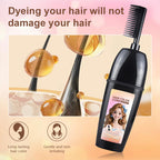 3-in-1 herbal hair coloring comb | Easy hair coloring at home with built-in brush