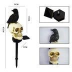 Halloween Skeleton Head Solar Light