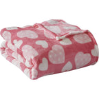 Valentine's Day Heart-Themed Throw Blanket – Ultra Plush, Soft, Cozy, and Luxurious Fleece, 50" x 60"