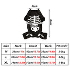Skeleton Jumpsuit Dog Halloween Costume