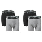 4-Pack Knocker Men's 100% Cotton Boxer Briefs