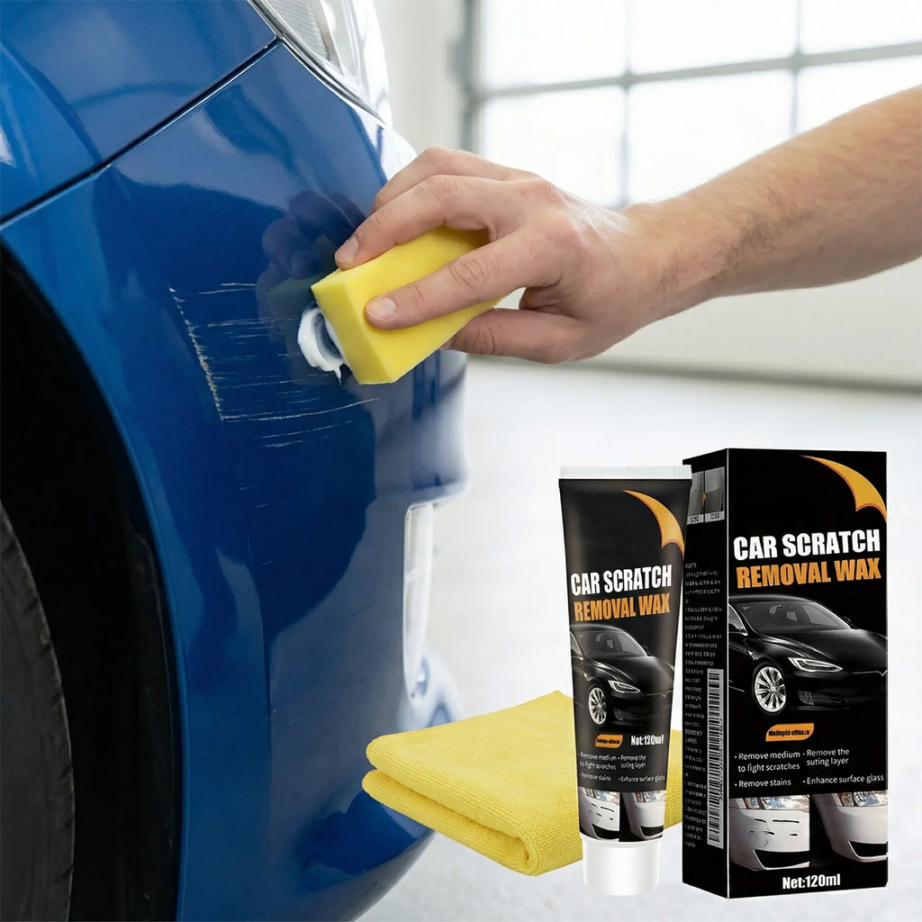 Car scratch repair wax, car paint protection polishing scratch remover & surface care cleaner