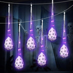 Light Up Spider Egg Sacs Halloween Decor Hanging Prop
