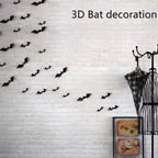 3D PVC Halloween Bats Wall Stickers