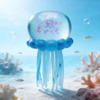 Cute Jellyfish Squishy Toy-Blue, Purple, Pink Glitter Jellyfish Stress Relief Squeeze Toy