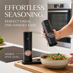 Electric Salt & Pepper Grinder Set – 2 Pack Automatic Spice Mills