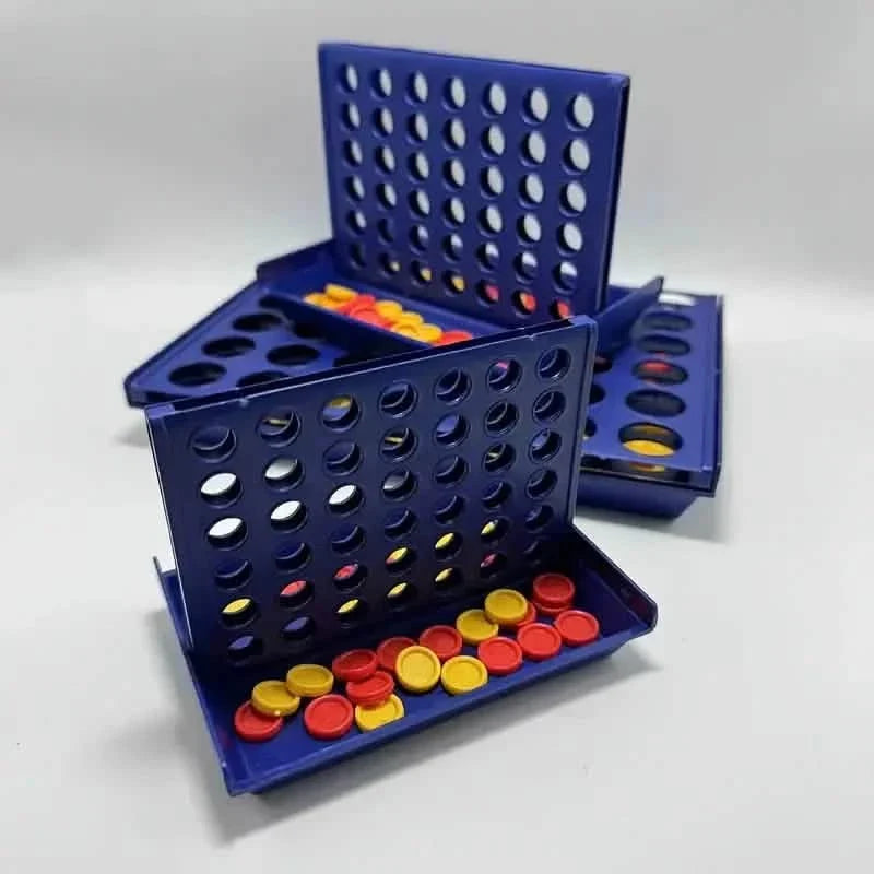 3D Classic A Row Chess, Foldable Board Line Up 4 Game