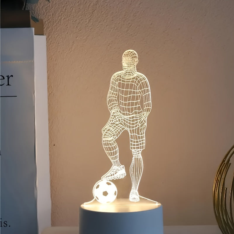 3D Football Player Lamp – For a Sporty Atmosphere