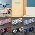 3D LED Digital Wall Clock