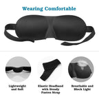 3D Soft Blindfold Sleeping Eye Mask