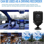 Mini WiFi Security Camera with Night Vision & Loop Recording for Indoor Use
