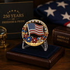 America 250th Anniversary Brooch – Patriotic Commemorative Pin for 2026 Celebration