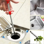 4-Claw Pipe Clog Remover, Spring Plumbing Tool for Kitchen Bathroom, Hair and Debris Catcher