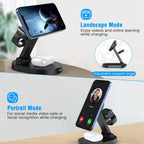 4-in-1 15W Foldable Magnetic Wireless Charging Station