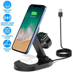 4-in-1 15W Foldable Magnetic Wireless Charging Station