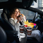 4-in-1 Car Cup Holder Tray Food Table