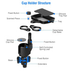 4-in-1 Car Cup Holder Tray Food Table