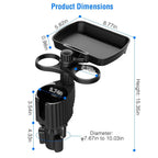 4-in-1 Car Cup Holder Tray Food Table