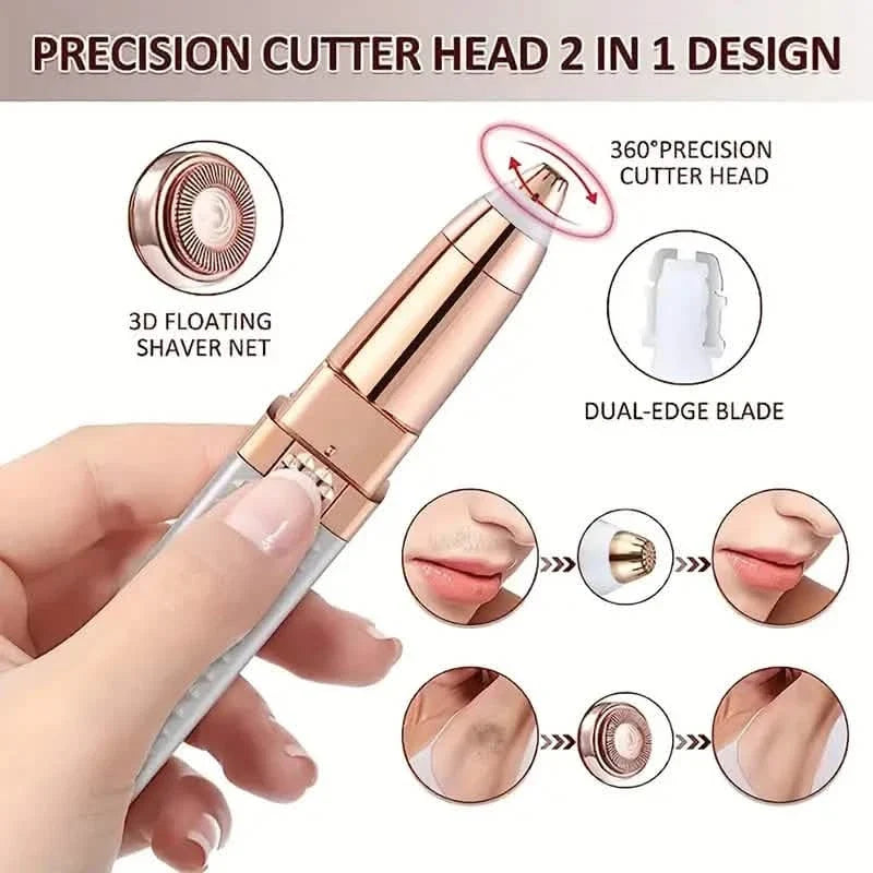 4-in-1 Facial Electric Hair Removal Painless Shaver Rechargeable Full Body Epilator