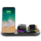 4-in-1 Foldable Wireless Charging Station Stand Dock