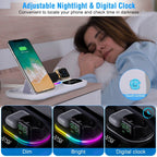 4-in-1 Foldable Wireless Charging Station Stand Dock