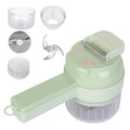 4-in-1 Handheld Electric Vegetable Chopper, Grinder, Slicer and Dicer