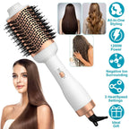 4-in-1 Hari Dryer Brush Curling Styler Volumizer Straightener Negative Ion Anti-Frizz