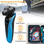 4-in-1 IPX7 Waterproof Beard Trimmer Cordless Razor for Men