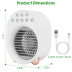 4-in-1 Portable Mini Desktop Water Mist Cooling Air Conditioner