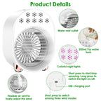 4-in-1 Portable Mini Desktop Water Mist Cooling Air Conditioner