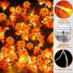 4-Pack: 2M 20LED Fall Garland Fall Decorations LED