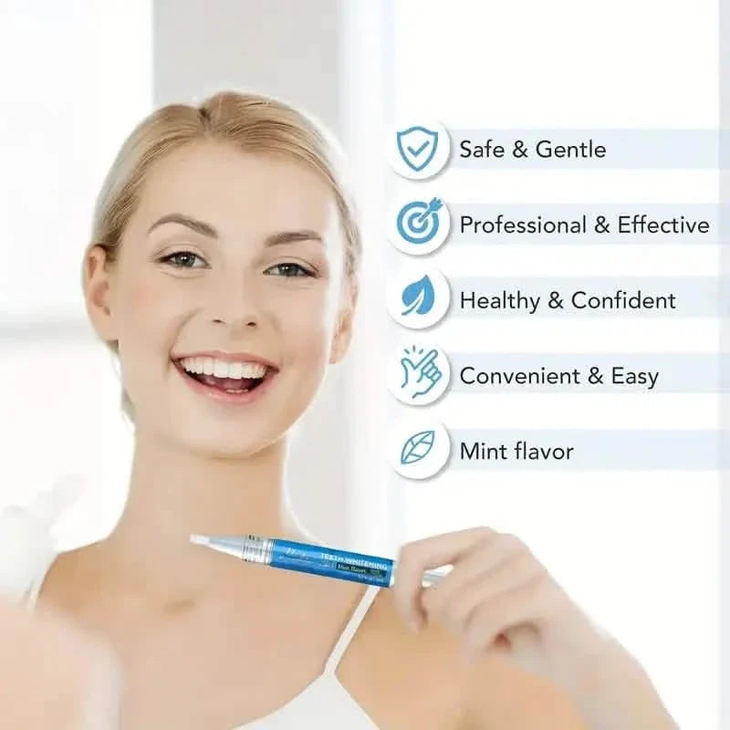 4-Pack: Bright White Mint Flavor 3Ml/0.1Fl Oz Teeth Whitening Gel Pen