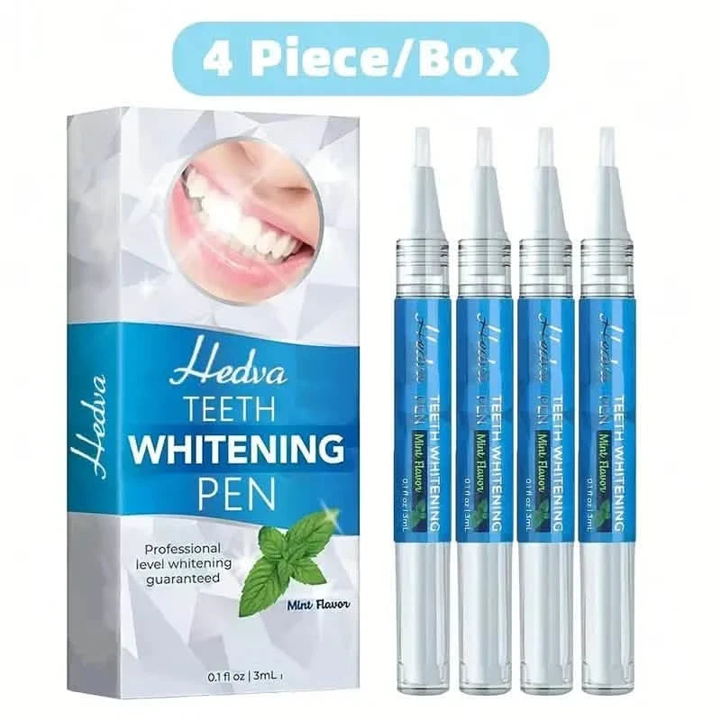 4-Pack: Bright White Mint Flavor 3Ml/0.1Fl Oz Teeth Whitening Gel Pen