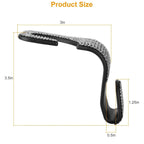 4-Pack: Car Headrest Hooks Bling Rhinestones Back Seat Organizer Hanger Holder