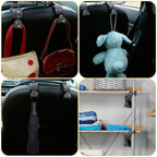 4-Pack: Car Headrest Hooks Bling Rhinestones Back Seat Organizer Hanger Holder