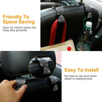 4-Pack: Car Headrest Hooks Bling Rhinestones Back Seat Organizer Hanger Holder