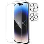 4-Pack: Clear Screen and Camera Lens Protector Set