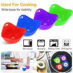 4-Pack: Egg Poachers Silicon Egg Cups