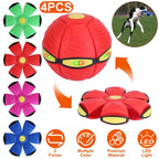 4-Pack: Flying Saucer Ball with LED Lights