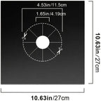 4-Pack: Gas Stove Burner Covers - Reusable Non-Stick PVC Stovetop Protector Liners