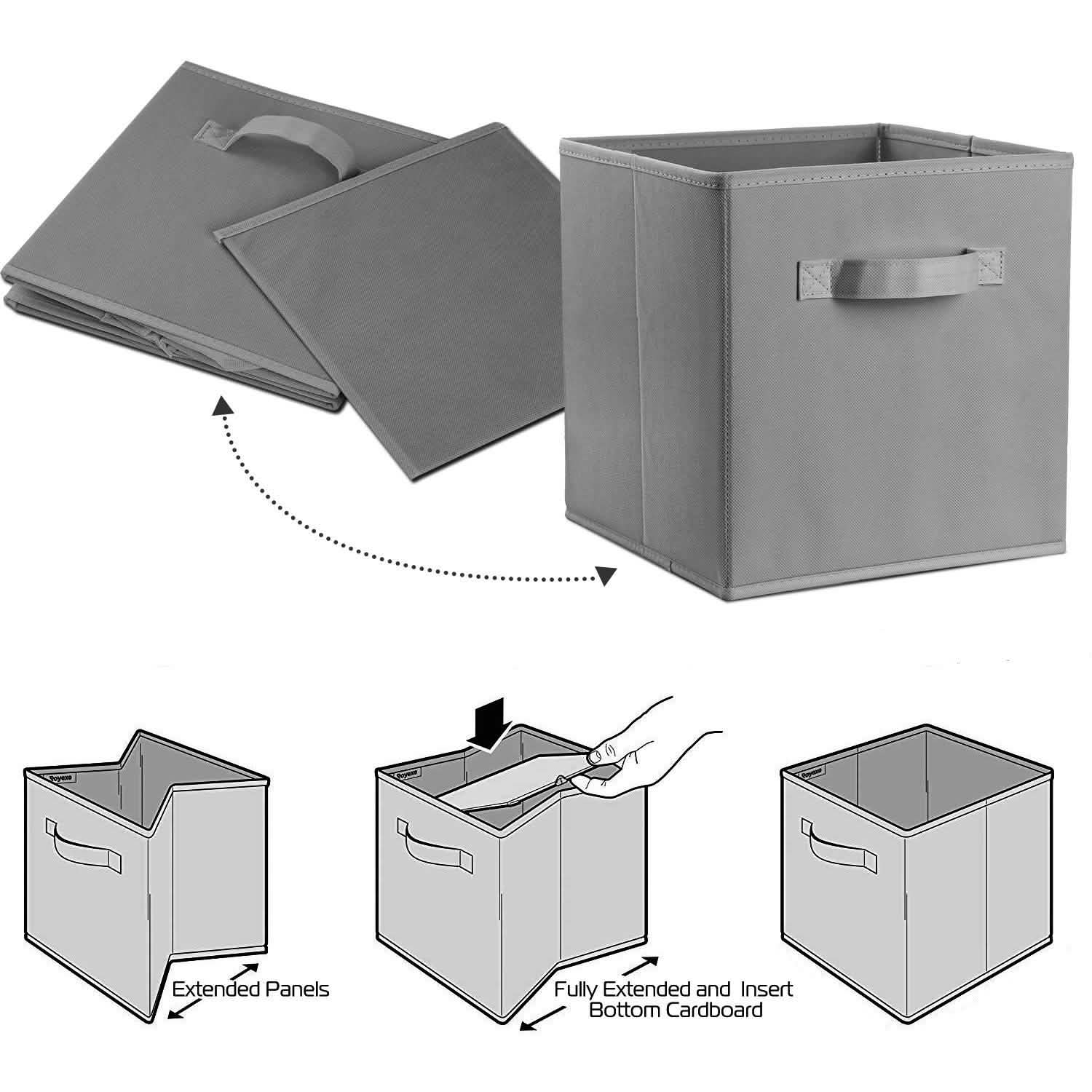 4-Pack: iMounTEK Foldable Storage Cube Bins