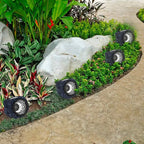 4-Pack: LED Solar Powered Rock Lights Outdoor