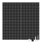 4-Pack: Metal Black Pegboard Wall Organizer with 1" Spacing 1/4" Hole