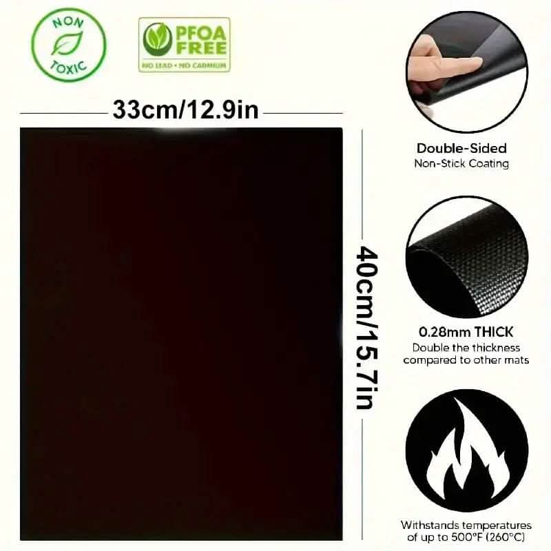 4-Pack: Non-Stick Reusable Oven Liners