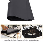 4-Pack: Reusable Nonstick Overtop Burner Protector Liner