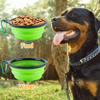 4-Pack: Silicone Collapsible Dog or Cat Food Water Bowl