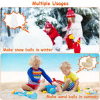 4-Pack: Snowball Makers Set Clip Snow Molds