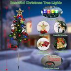 4-Pack: Solar Christmas Tree Lights Garden Decorations